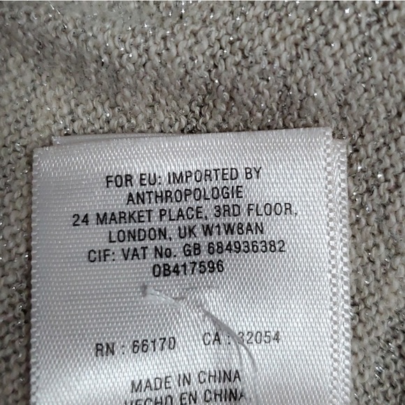 Anthro Knitted & Knotted Slouchy Blouse, Size M. - Picture 7 of 7